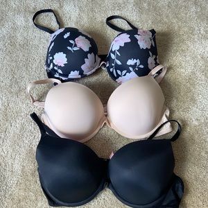 Victoria’s Secret PINK Push Up Bras : Size 36C